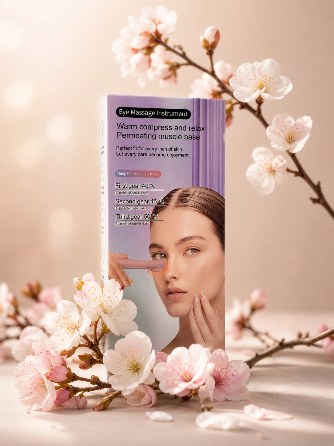 ماساژور هوشمند دور چشم  اورجینال EMS | گرمایش + میکروجریان برای رفع خستگی چشم